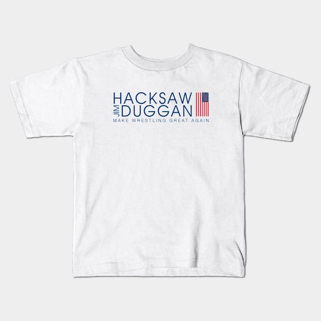 Hacksaw Jim Kids T-Shirt by pjsignman